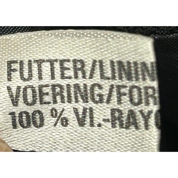 Escada Black 100% Virgin Wool Blazer Womens EU 40 US 8 Tailored Jacket Lined - Picture 11 of 11